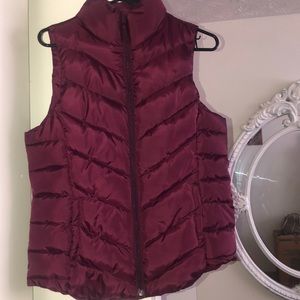 Burgundy sweater vest